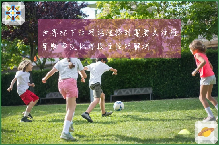 世界杯下注网站选择时需要关注冠军赔率变化与投注技巧解析
